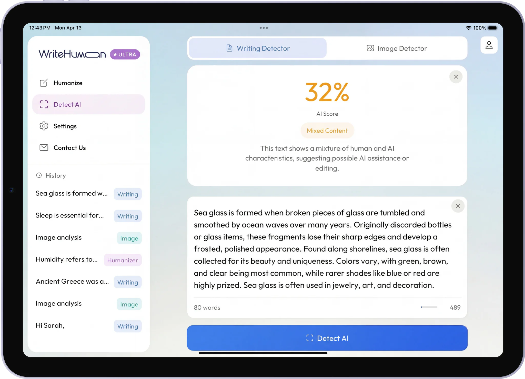 WriteHuman Mobile App: Humanize AI on iOS, Android & Tablets | WriteHuman